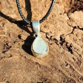 Aquamarine Sterling Silver Pendant