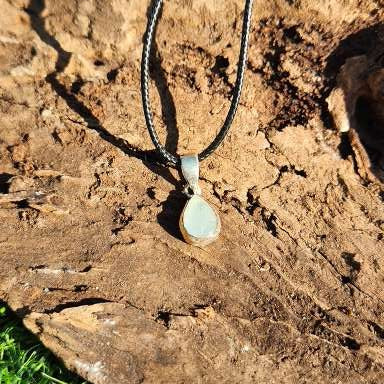 Aquamarine Sterling Silver Pendant