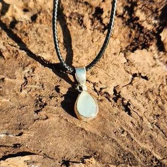 Aquamarine Sterling Silver Pendant