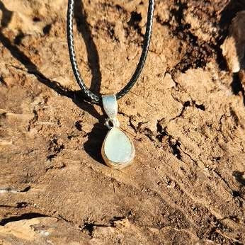 Aquamarine Sterling Silver Pendant