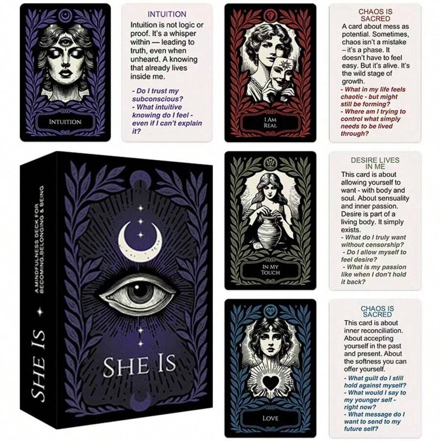 She Is Spiritual Healing Cards - Positive Affirmation & Relaxation Cards