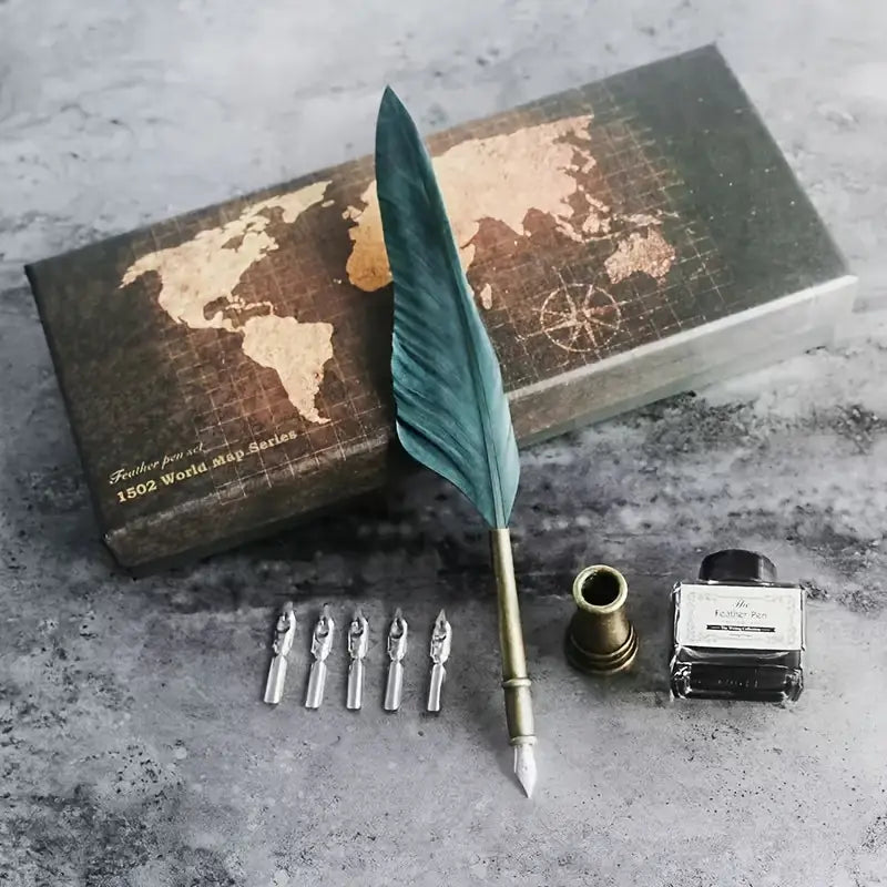 Feather Calligraphy Pen Set