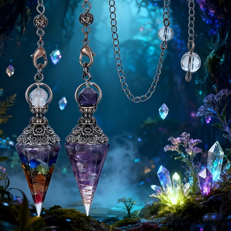 Assorted Crystal and Metal Pendulums