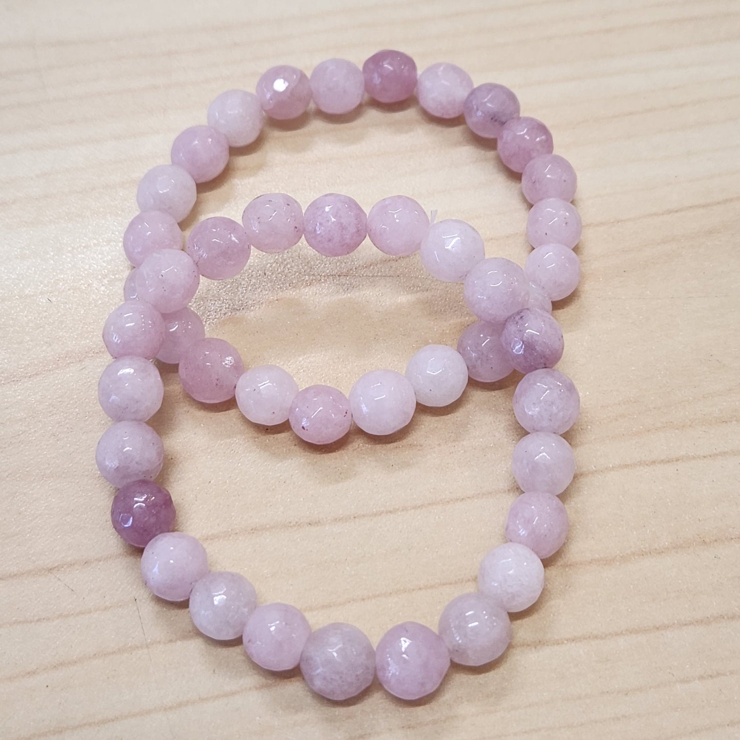 Rose Quartz Faceted Bracelet