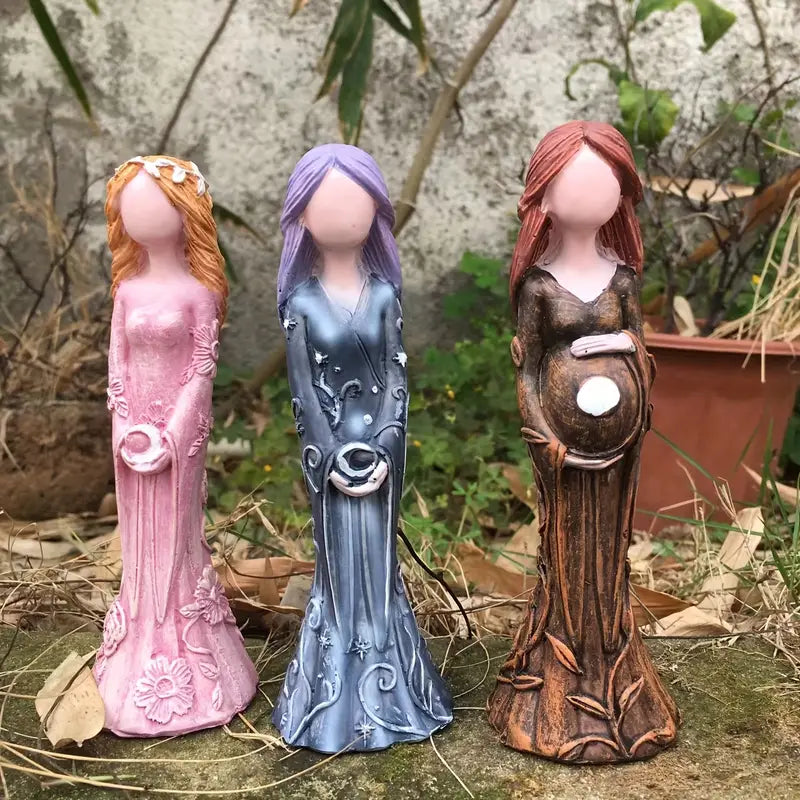 Triple Goddess Statues