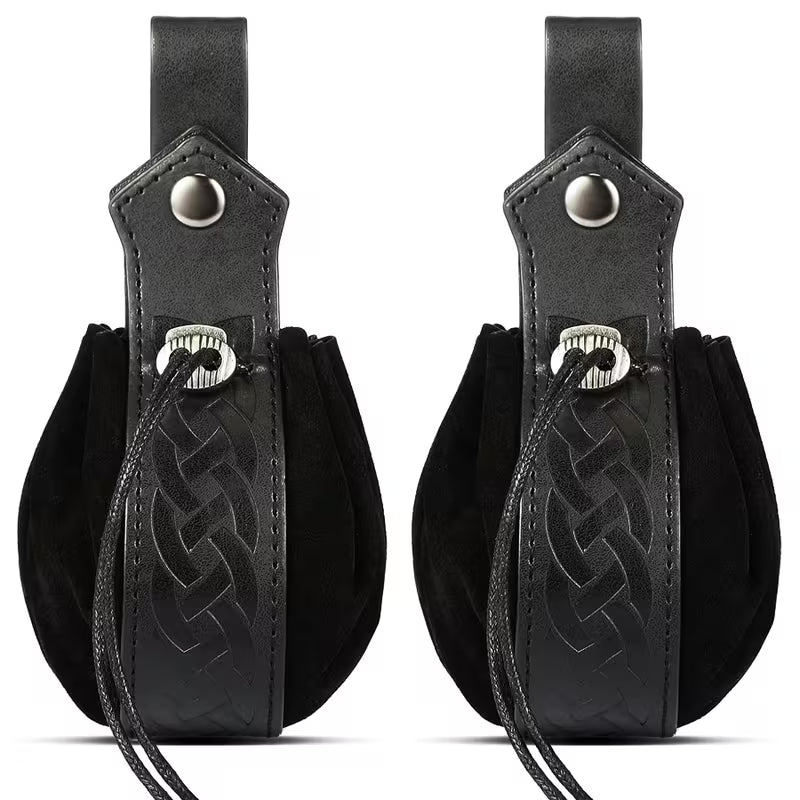 Synthetic Leather Pouch Compatible with Dice Bag, Lightweight Portable Coin Purse