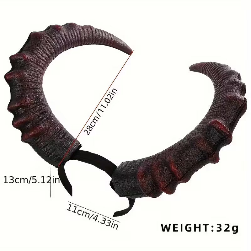 Soft PU Foam Material Elastic Horns Headband.