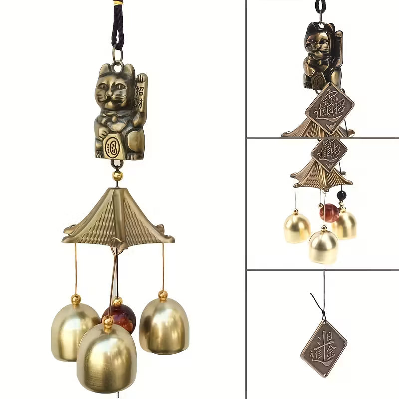 Feng Shui Lucky Cat Wind Chime