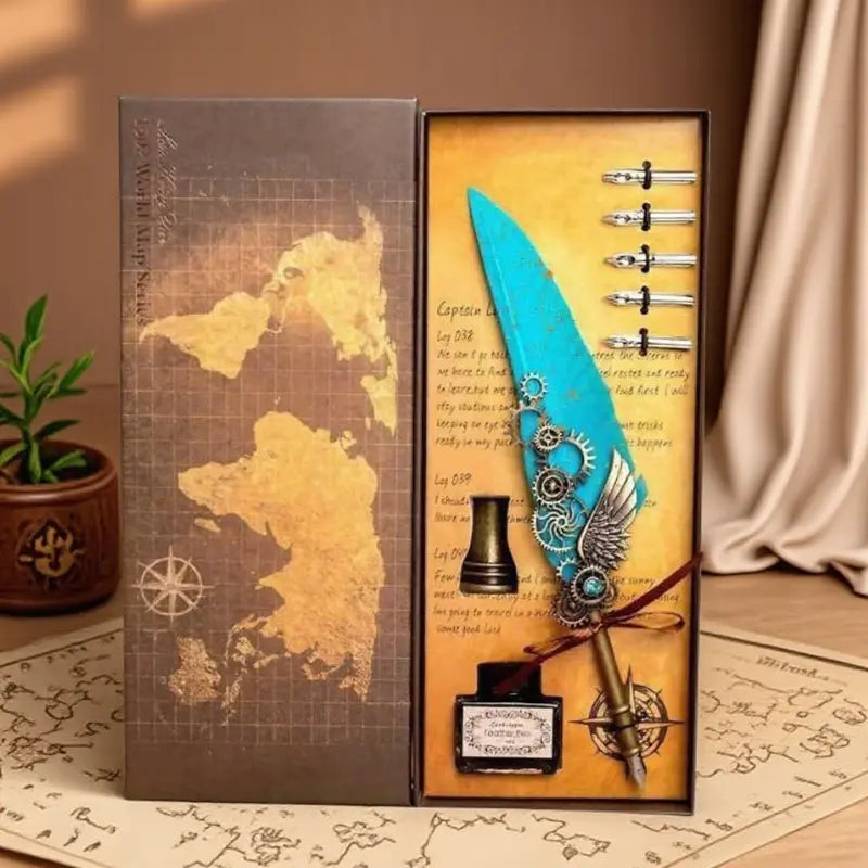 Feather Calligraphy Pen Set