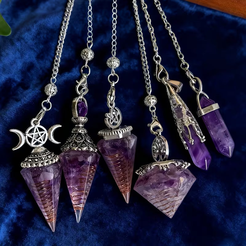 Assorted Crystal and Metal Pendulums