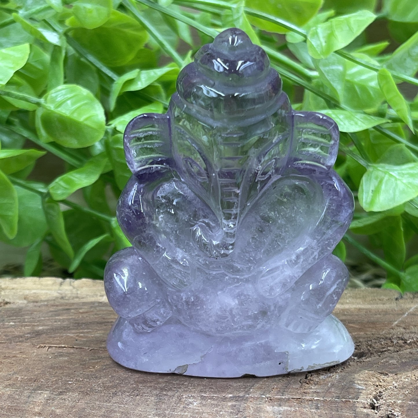 Amethyst Ganesh Carving