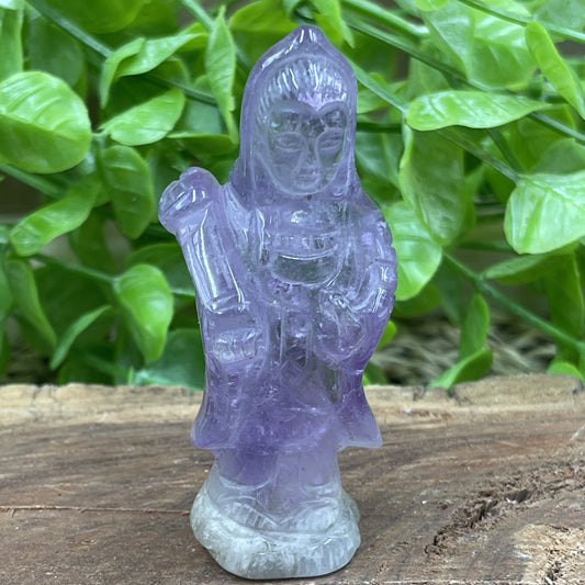 Amethyst Quan Yin Carving