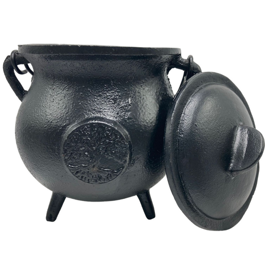 Black Tree Of Life Cast Iron Cauldron XL