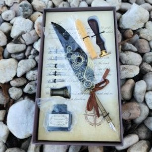 Feather Calligraphy Pen Set