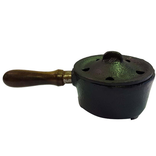 Cast Iron Mini Cauldron with Handle 7cm x13cm x 6cm