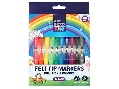 DUAL TIP MINI FELT TIP PENS