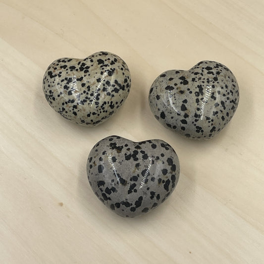 Dalmatian Jasper Hearts