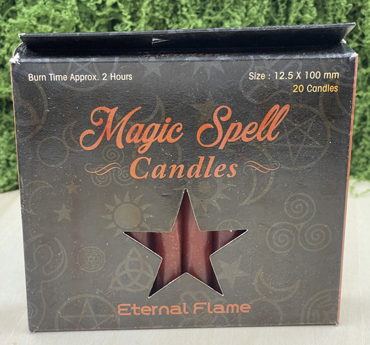 Eternal Flame Spell Candles Brown