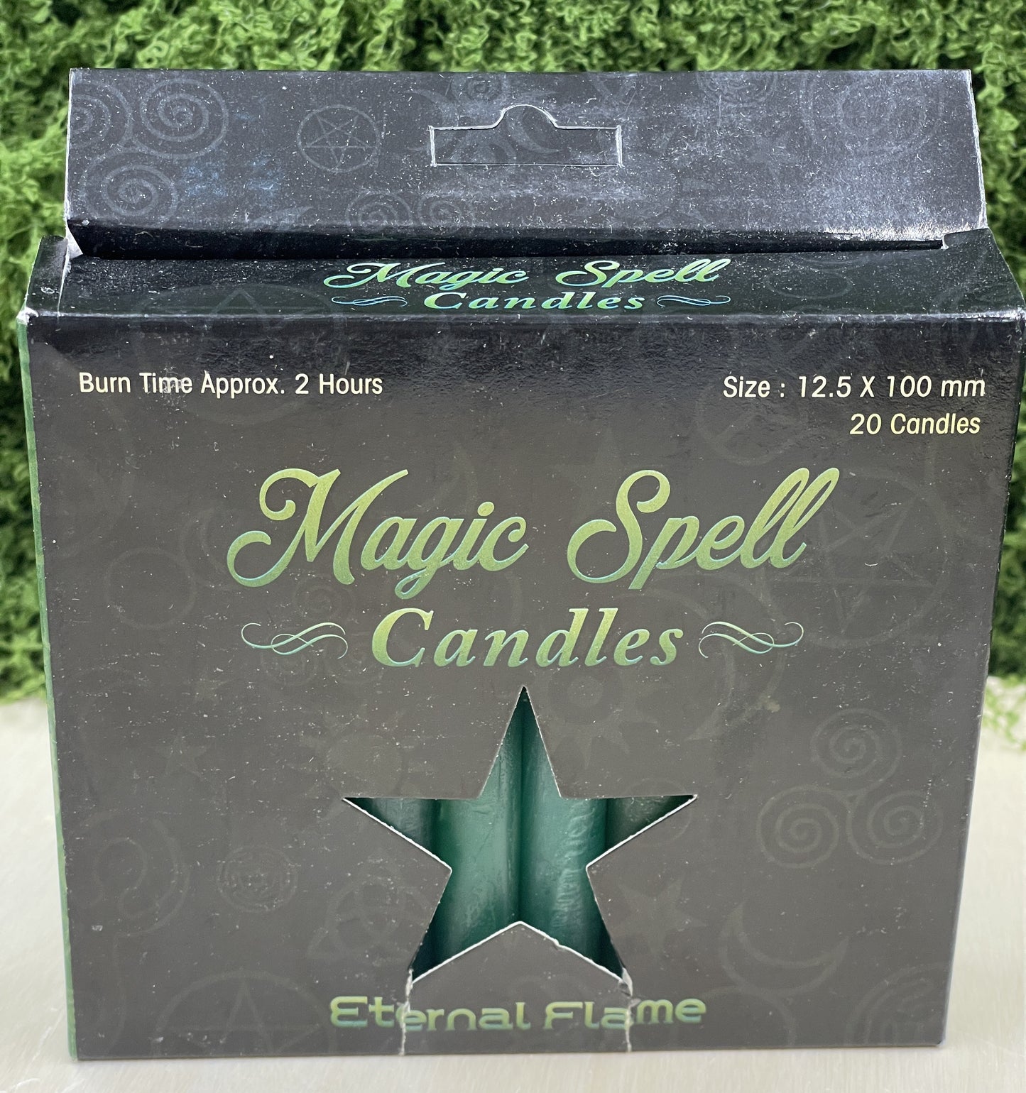 Eternal Flame Spell Candles Green