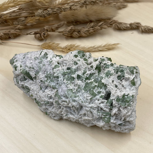 Green Tourmaline In Matrix