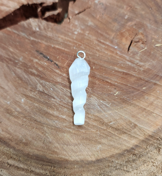 Selenite Spiral Necklace
