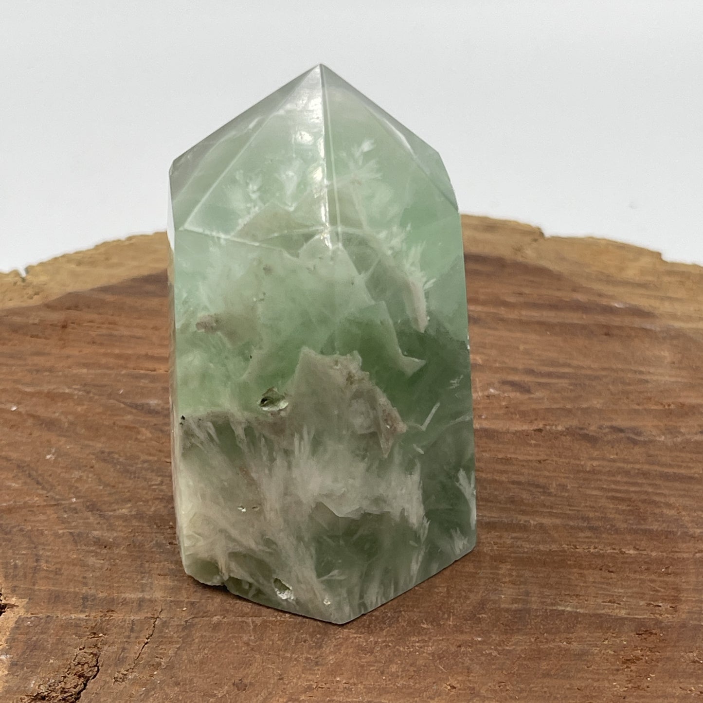 Snowflake Fluorite Point