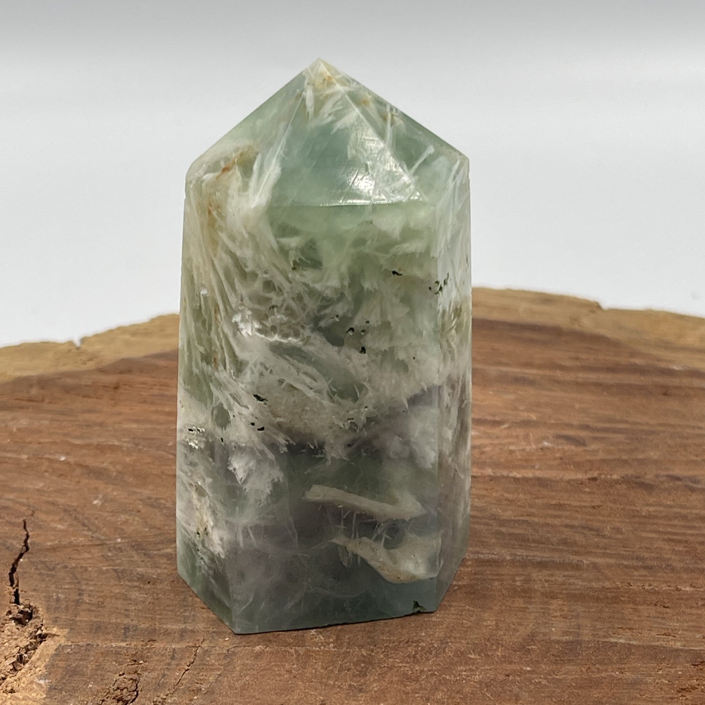 Snowflake Fluorite Point