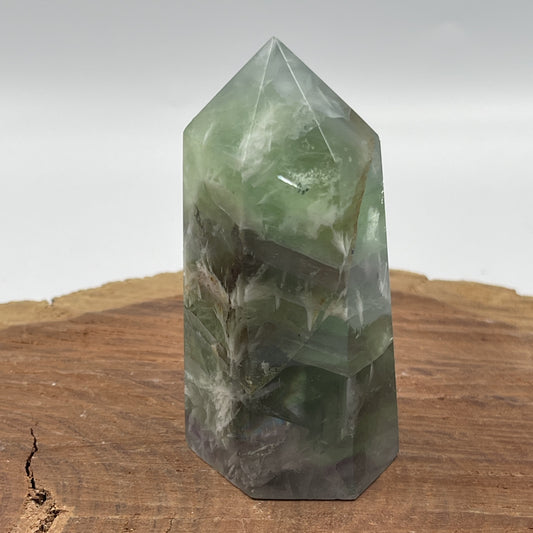 Snowflake Fluorite Point