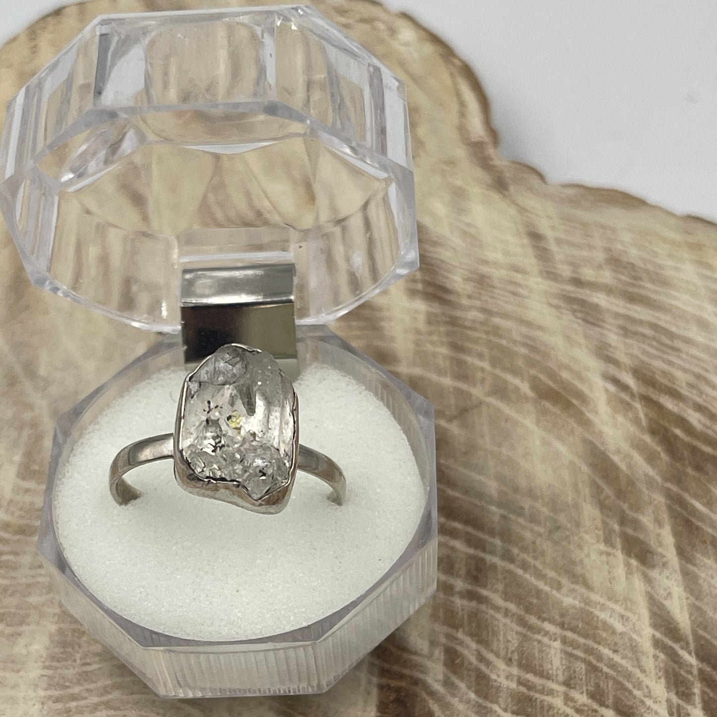 Petroleum Quartz Ring Sterling Silver (Size 11)