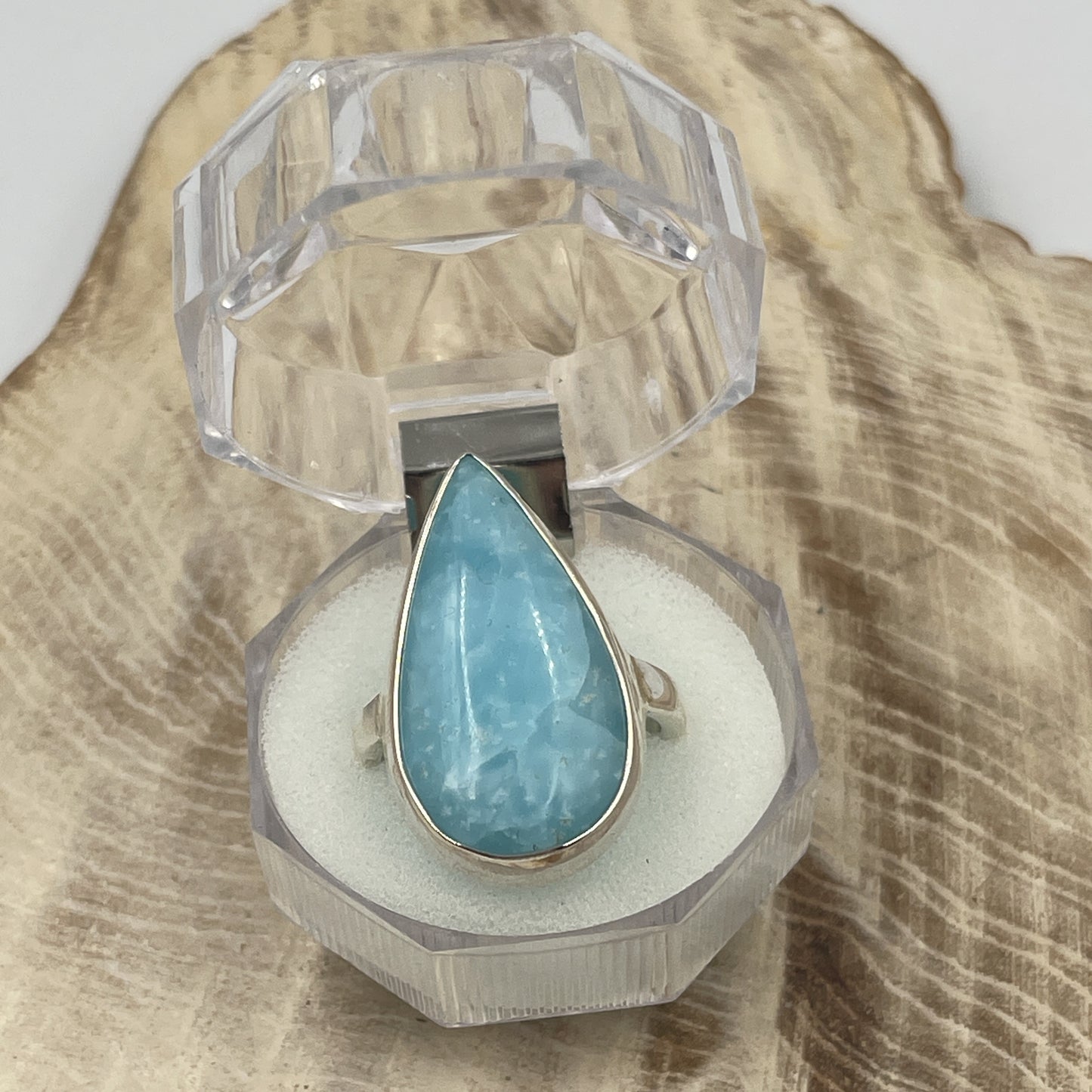 Hemimorphite Sterling Silver Ring (Size 7)