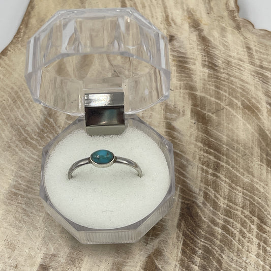 Turquoise Ring Sterling Silver (Size 9.5)