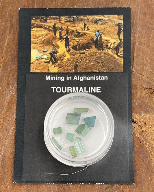 green tourmaline chips