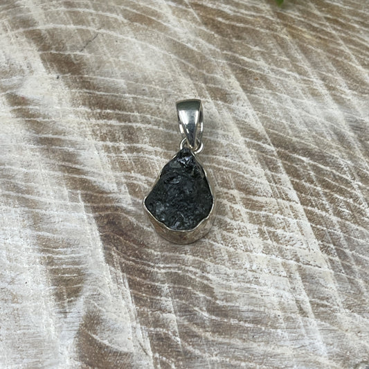 Moldavite Pendant Sterling Silver