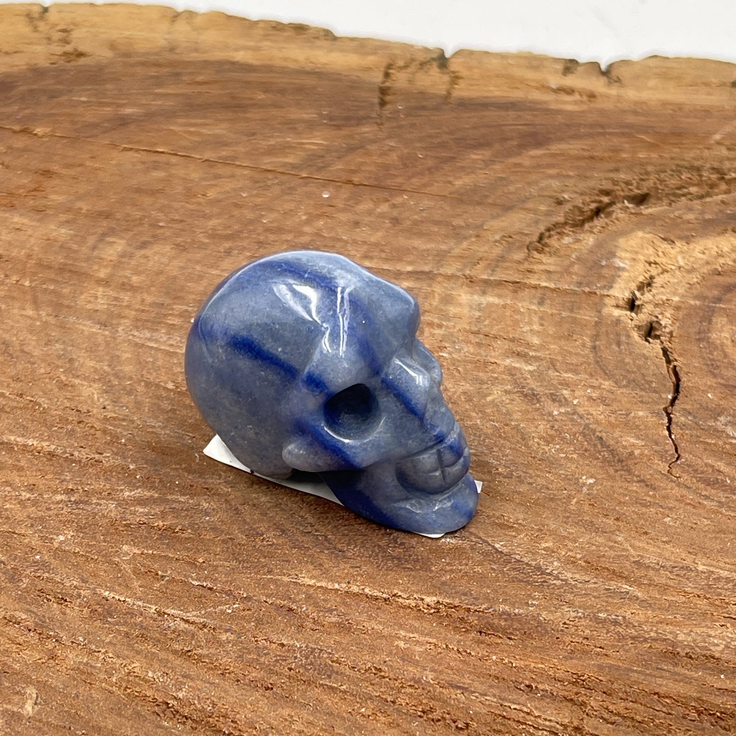 Blue Quartz Skull