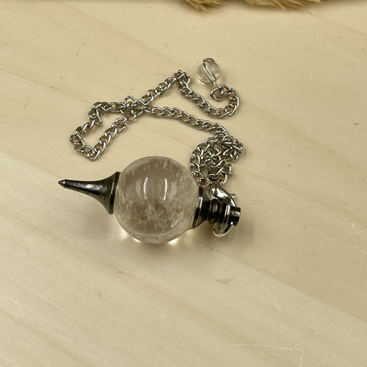 Clear Quartz Pendulum