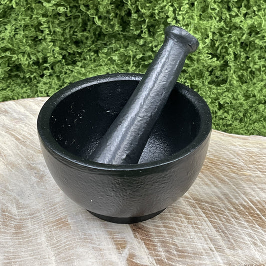 Black Aluminum Mortar & Pestle