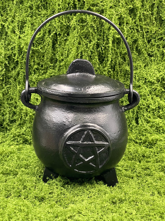 X-Large Black Pentagram Aluminum Cauldron