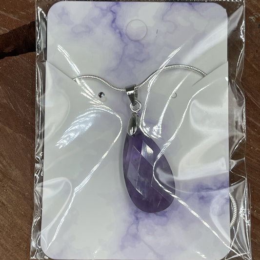 Amethyst Faceted Necklace