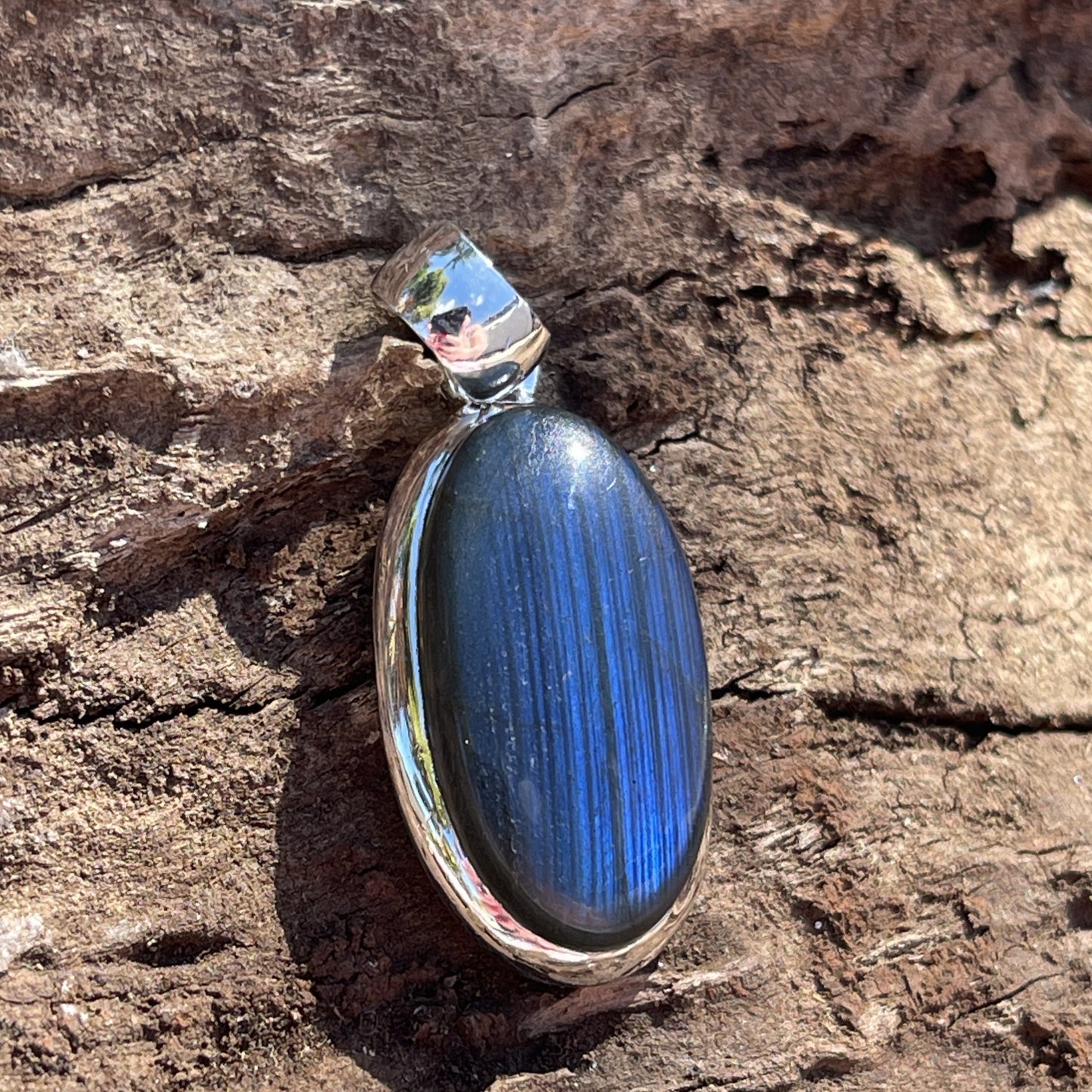 Labradorite Sterling Silver Pendant