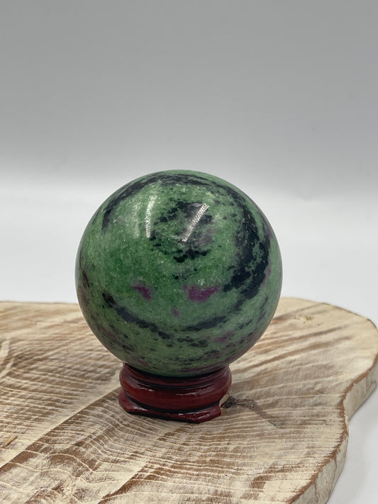 Ruby Zoisite Sphere