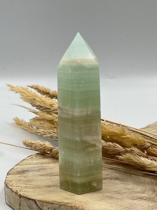 Pistachio Calcite Point