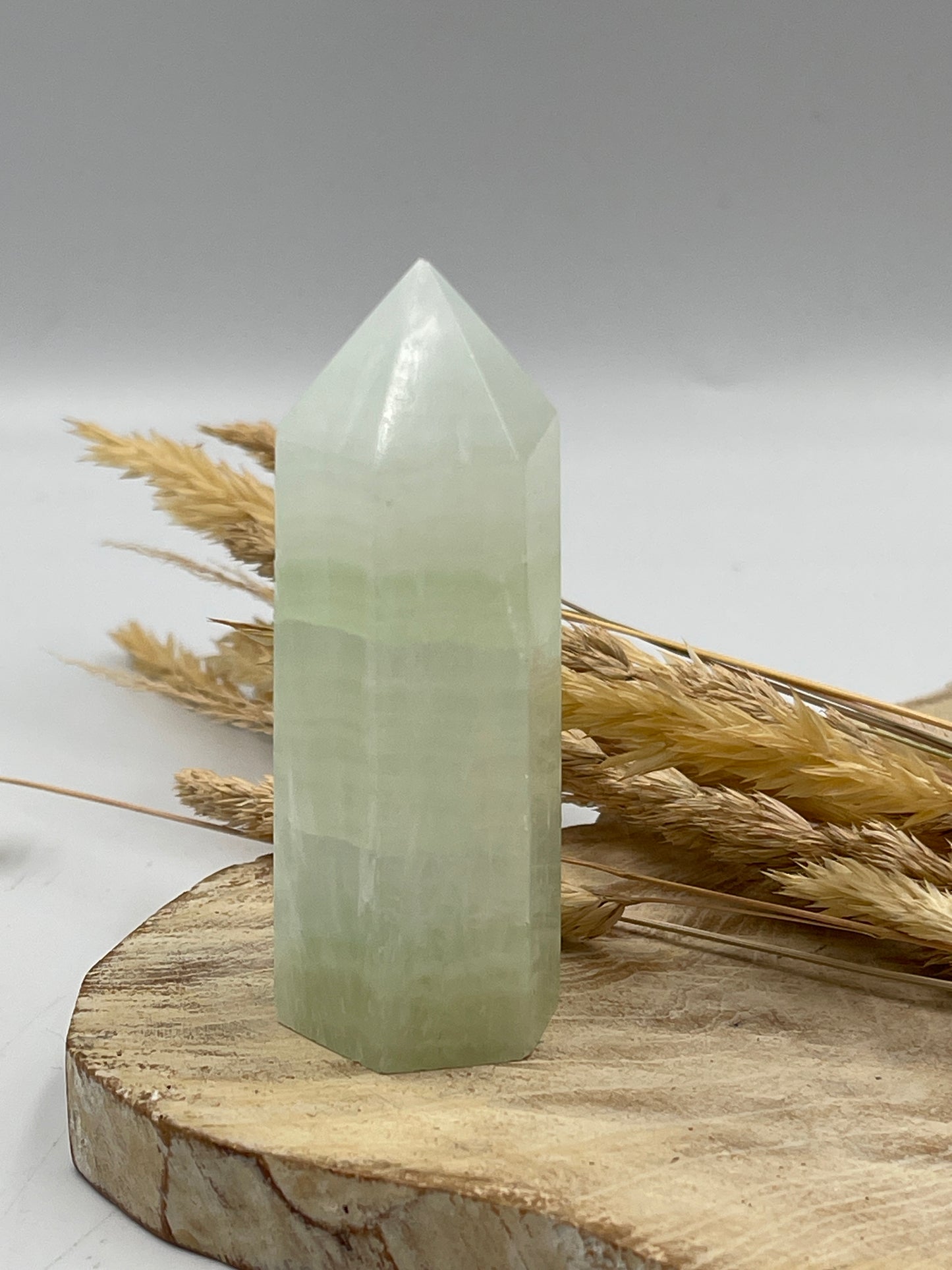 Pistachio Calcite Point