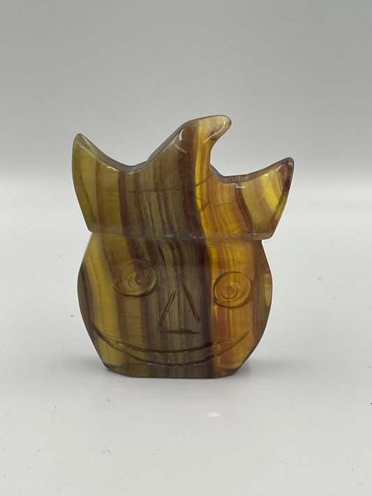 Yellow Fluorite Carving