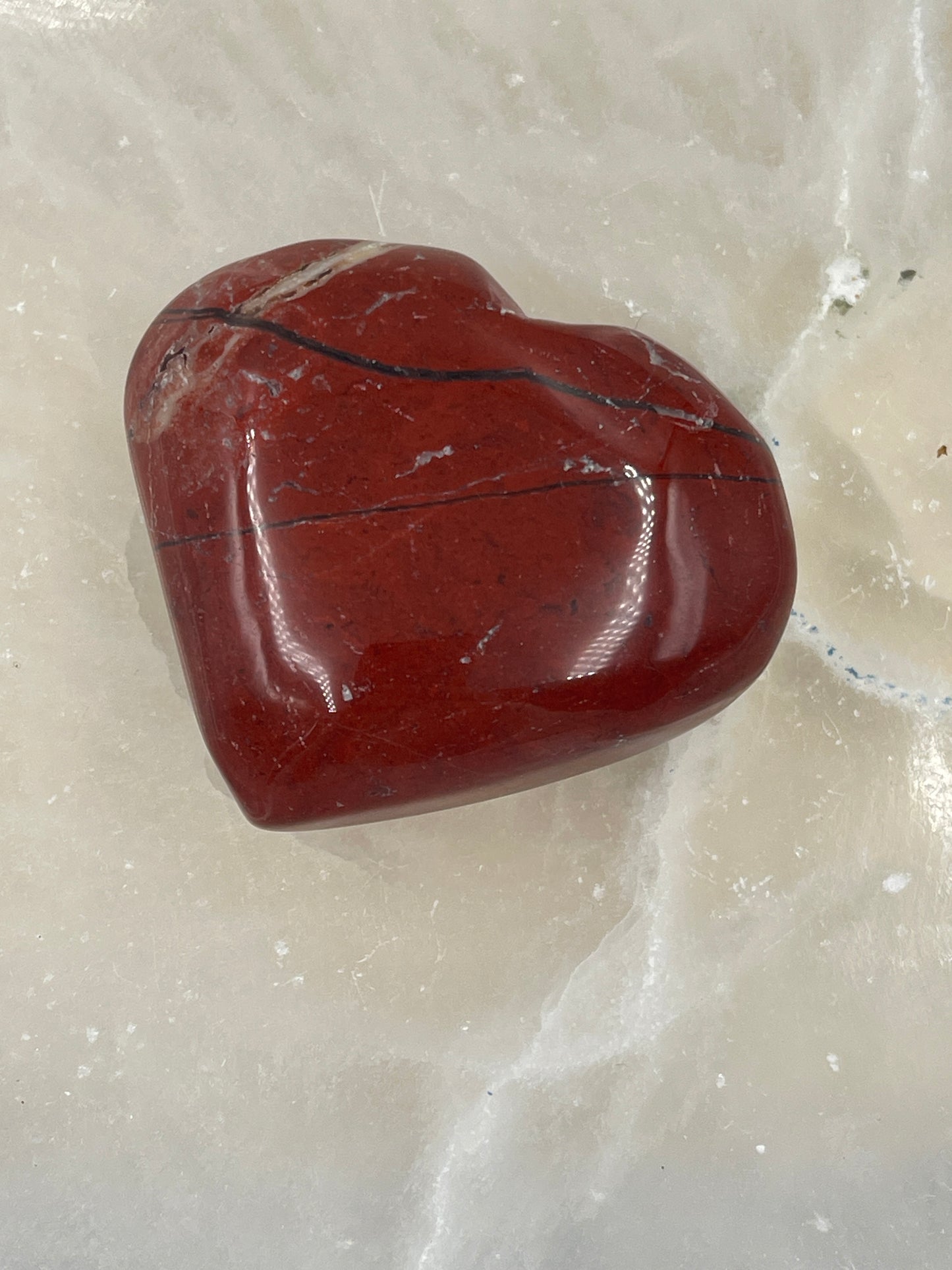 Red Jasper Heart