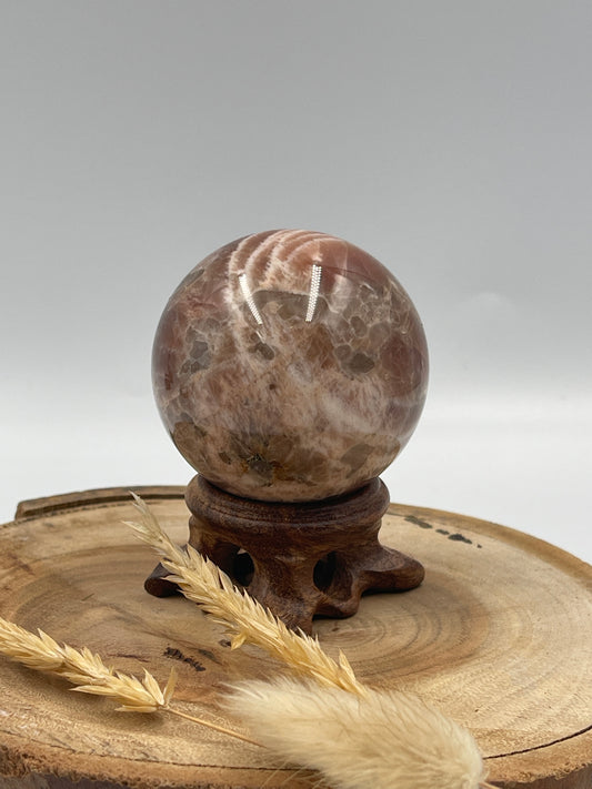 Peach Moonstone Sphere