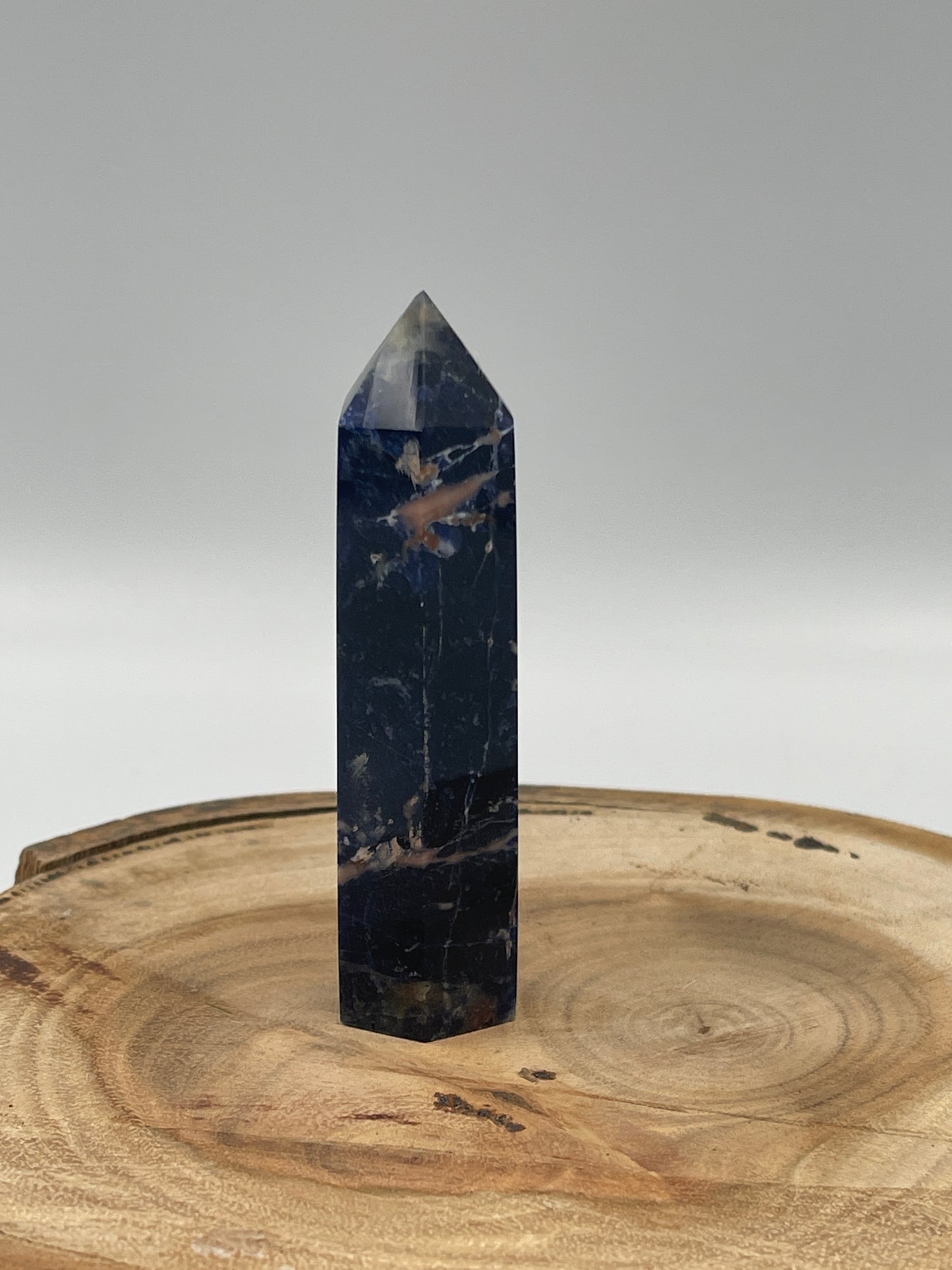 Sodalite Point With Moon