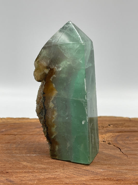 Rainbow Fluorite Tower Half Raw