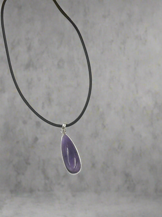 Amethyst Sterling Silver Pendant