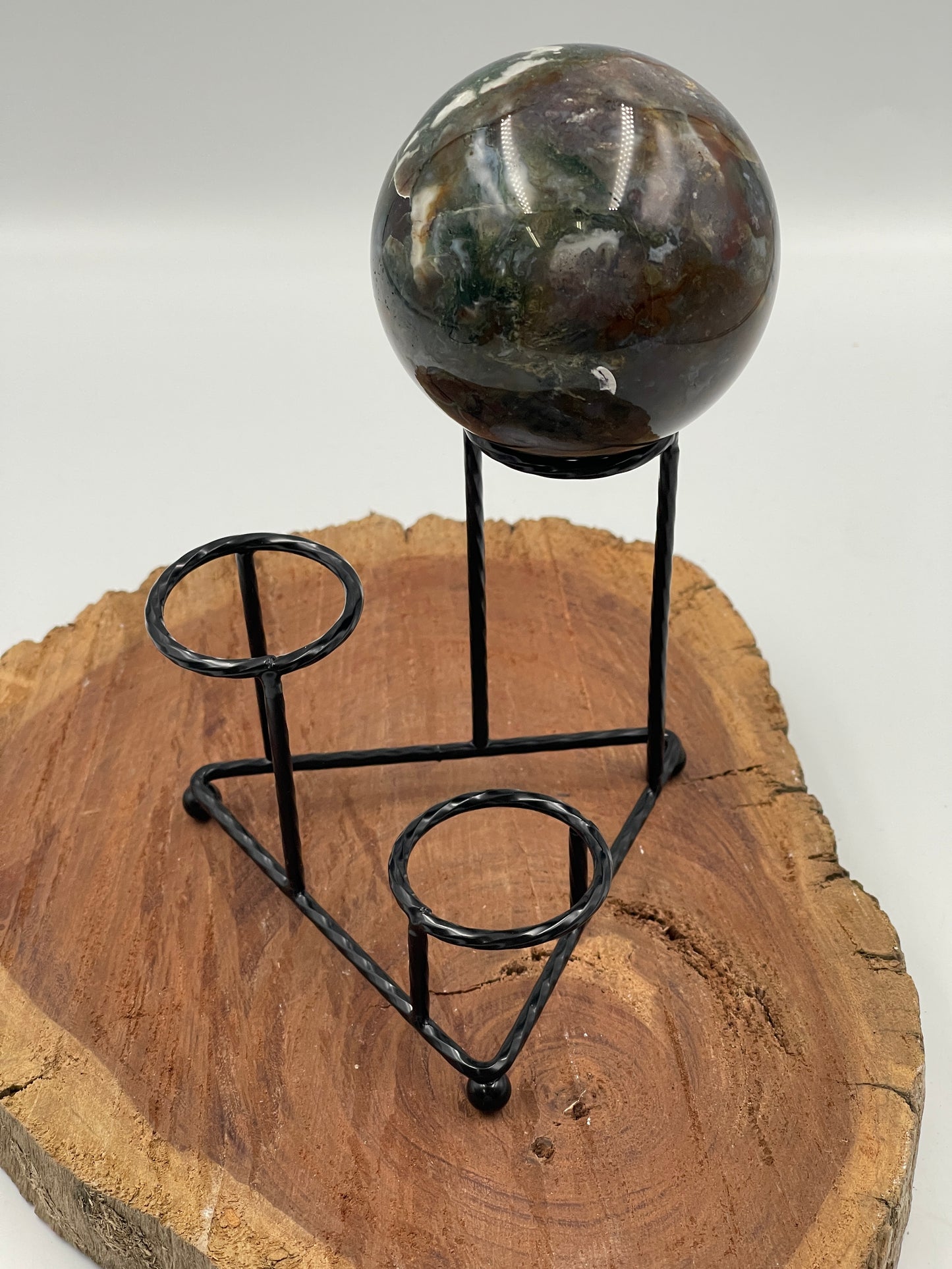 Black Metal 3 Sphere Holder