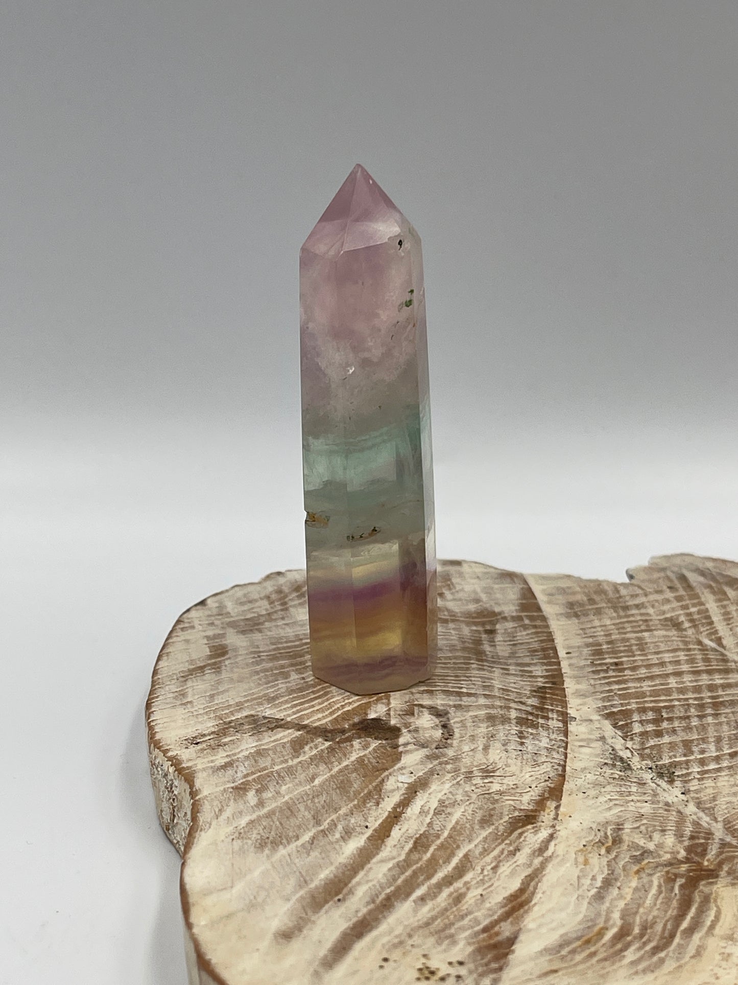 Rainbow Fluorite Point